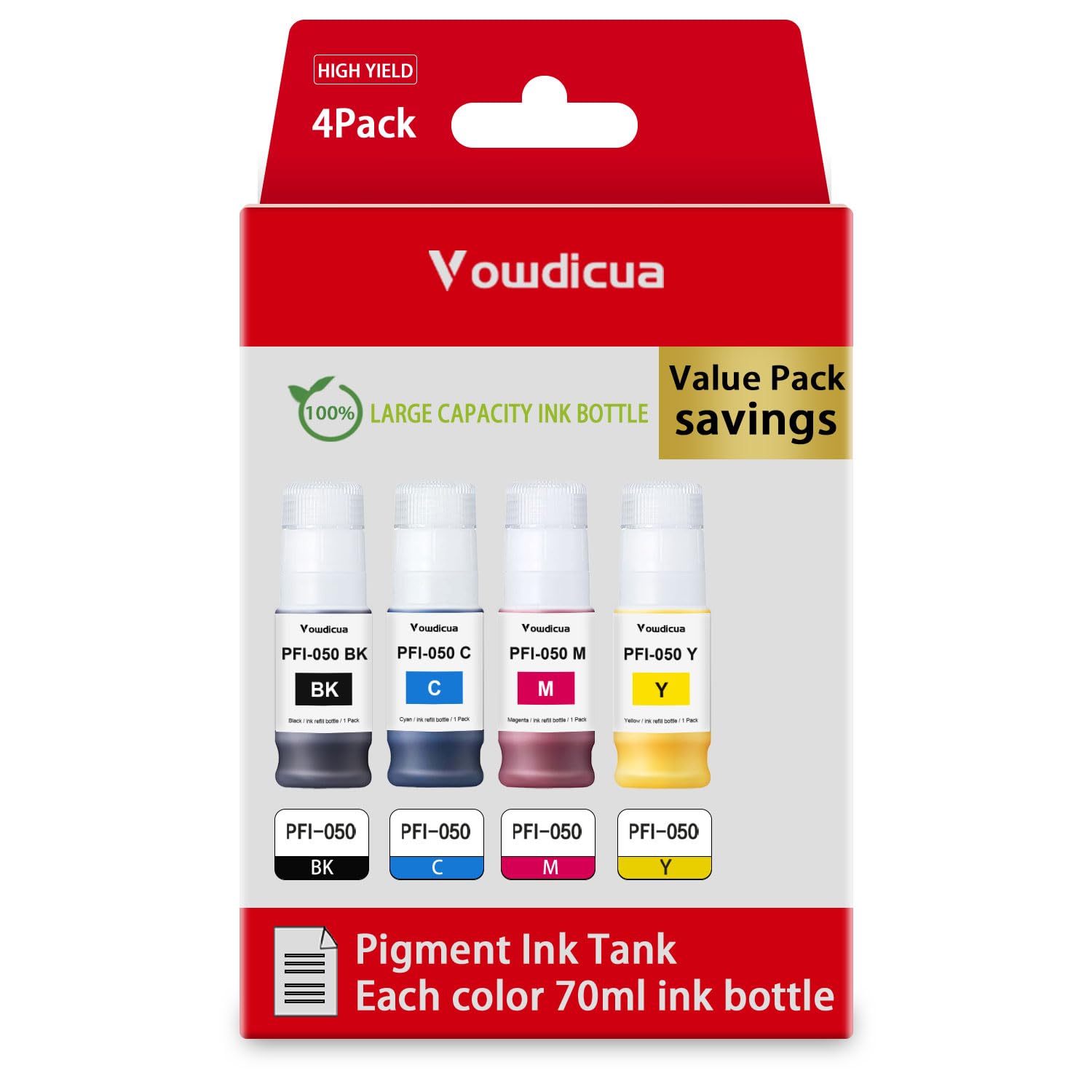 Amazon.com: PFI-050 Ink Bottles PFI 050 PFI050 Ink - High Capacity